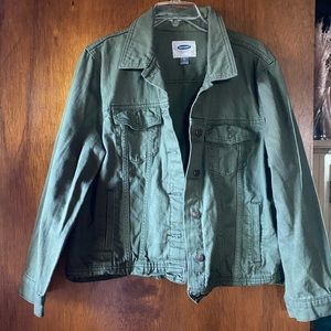 Old Navy Khaki Green Denim Jacket